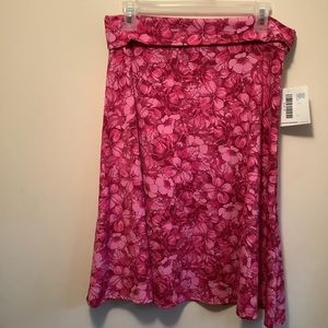 LuLaRoe, above the knee skirt, pink. Comfy